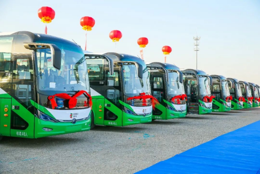 再为氢能发展助力！50辆宇通氢燃料客车奔赴北京