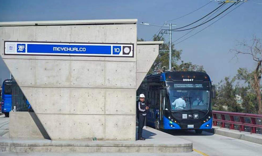  “中国制造”助力节能减排，宇通无轨电车驶上墨西哥首条高架快速公交线路